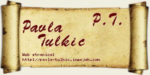 Pavla Tulkić vizit kartica